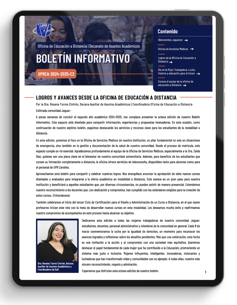 Boletin informativo EAD 8