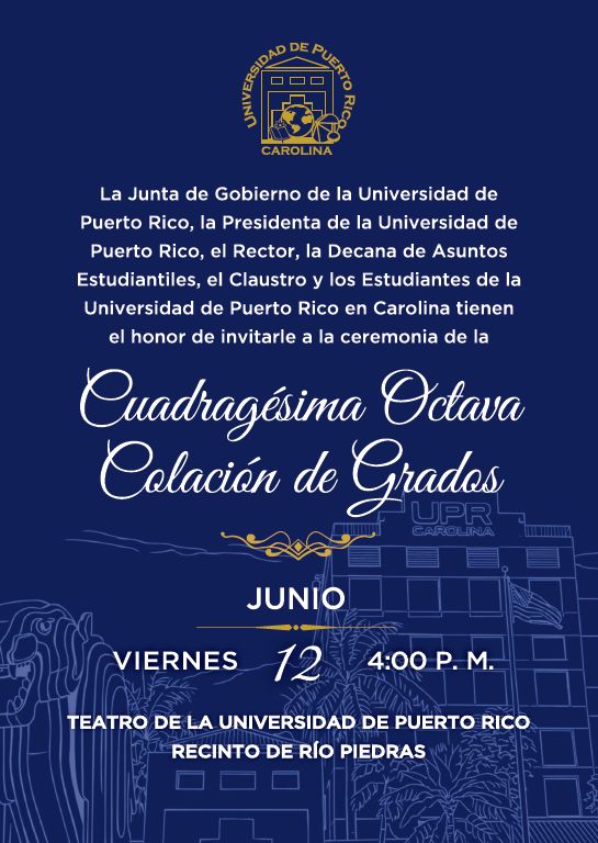 Flyer Cuadragésima Octava Colación de Grados